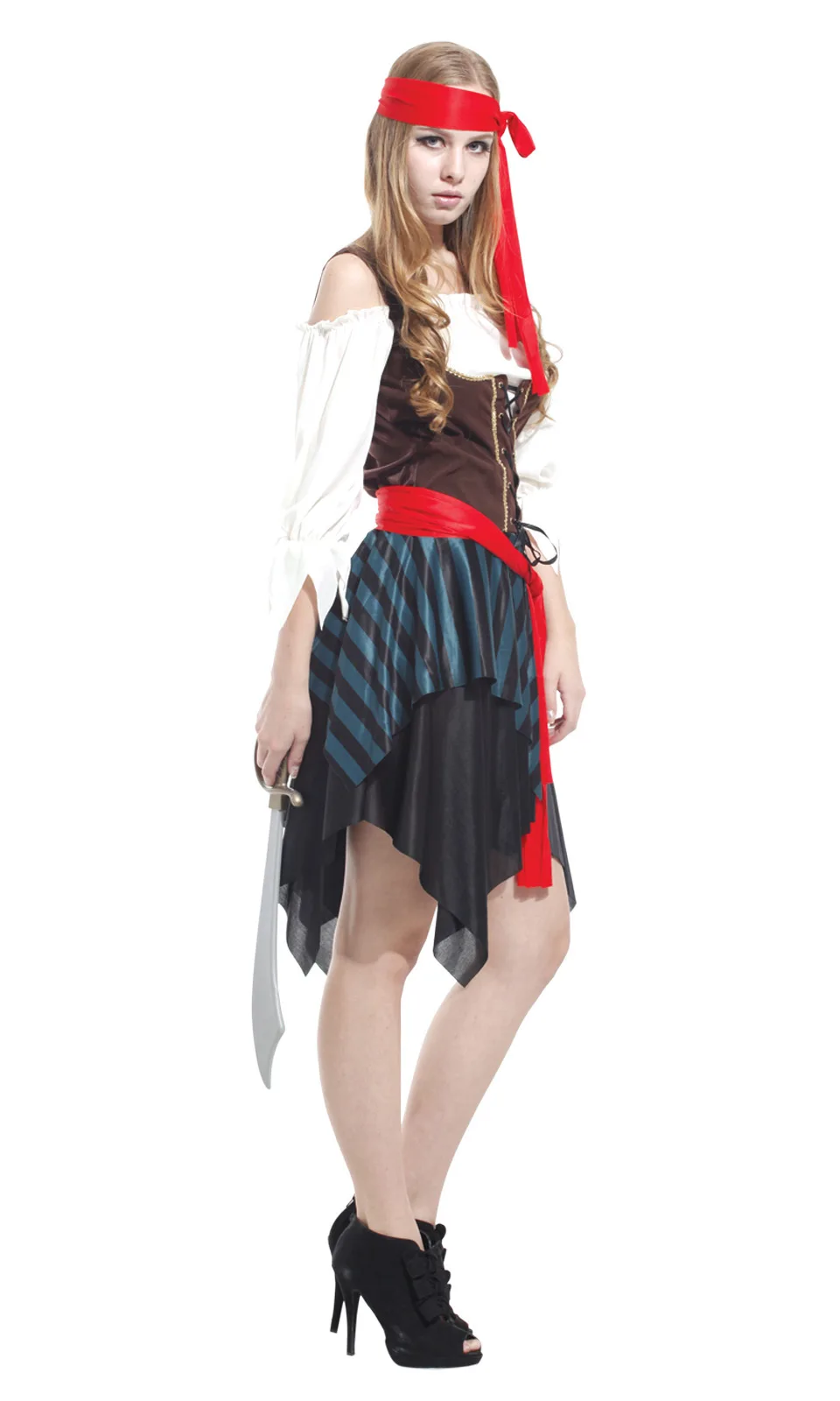 Halloween Cosplay Costumes Woman Pirate Stage Performance Dress Christmas Role Play Disfraz Fancy Party Ropa for Adult 
Halloween Cosplay Costumes Woman Pirate Stage Performance Dress Christmas Role Play Disfraz Fancy Party Ropa for Adult