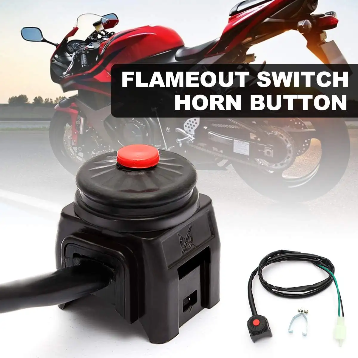 7/8" 22mm Universal Kill Flameout Switch Horn Button Stop Handlebar Motorcycle Motorbike
7/8" 22mm Universal Kill Flameout Switch Horn Button Stop Handlebar Motorcycle Motorbike