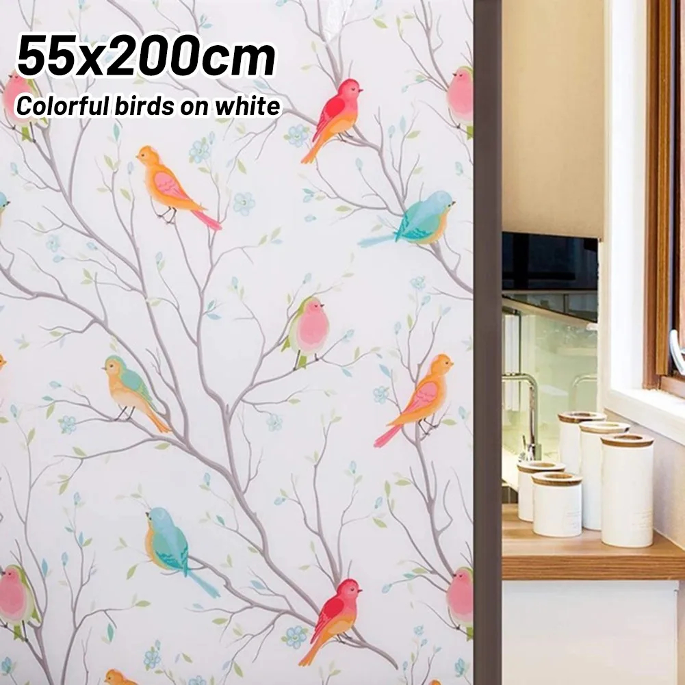 Colorful Bird Window Film Static Privacy Film UV Blocking Heat Glass Window Film For Window Privacy Adhesive Glass Stickers
Colorful Bird Window Film Static Privacy Film UV Blocking Heat Glass Window Film For Window Privacy Adhesive Glass Stickers