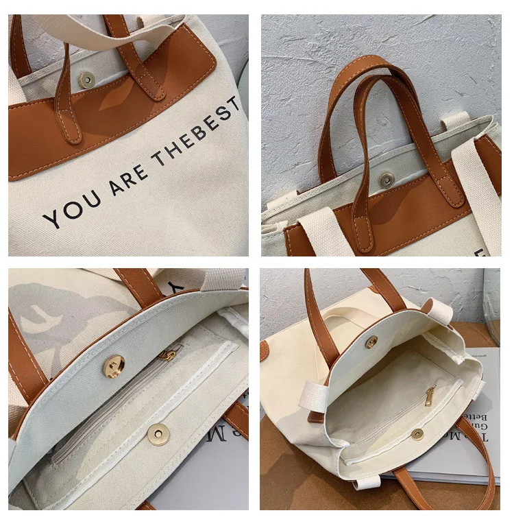 Fashion Women Canvas Tote Bag Female Patchwork Shoulder Handbag Large Capacity Bucket Canvas Shopping Bags Lady Travel Purse
Fashion Women Canvas Tote Bag Female Patchwork Shoulder Handbag Large Capacity Bucket Canvas Shopping Bags Lady Travel Purse