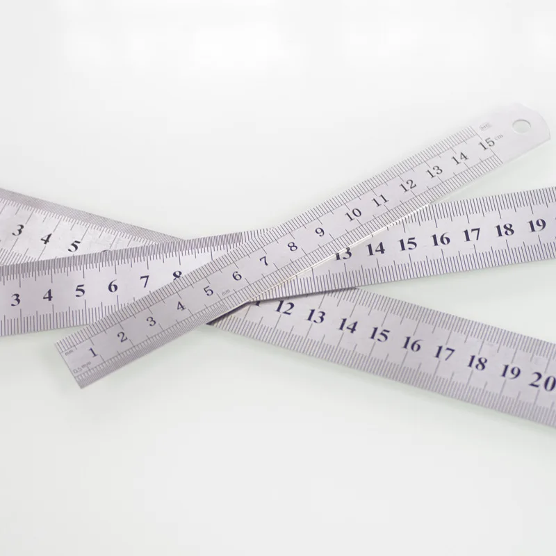 1Pc 15/20/30/40cm Stainless Steel Metal Ruler Sewing Tool Accessory Metric Rule Precision Double Sided Measuring Tool E
1Pc 15/20/30/40cm Stainless Steel Metal Ruler Sewing Tool Accessory Metric Rule Precision Double Sided Measuring Tool E