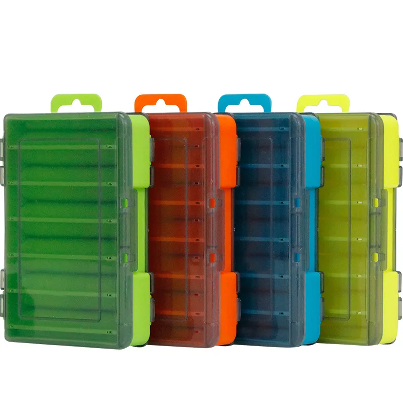 12 Compartments Double Sided Plastic Fishing Tackle Box Fishing Lure Hook Storage Box Pesca Fishing gear Accessories
12 Compartments Double Sided Plastic Fishing Tackle Box Fishing Lure Hook Storage Box Pesca Fishing gear Accessories