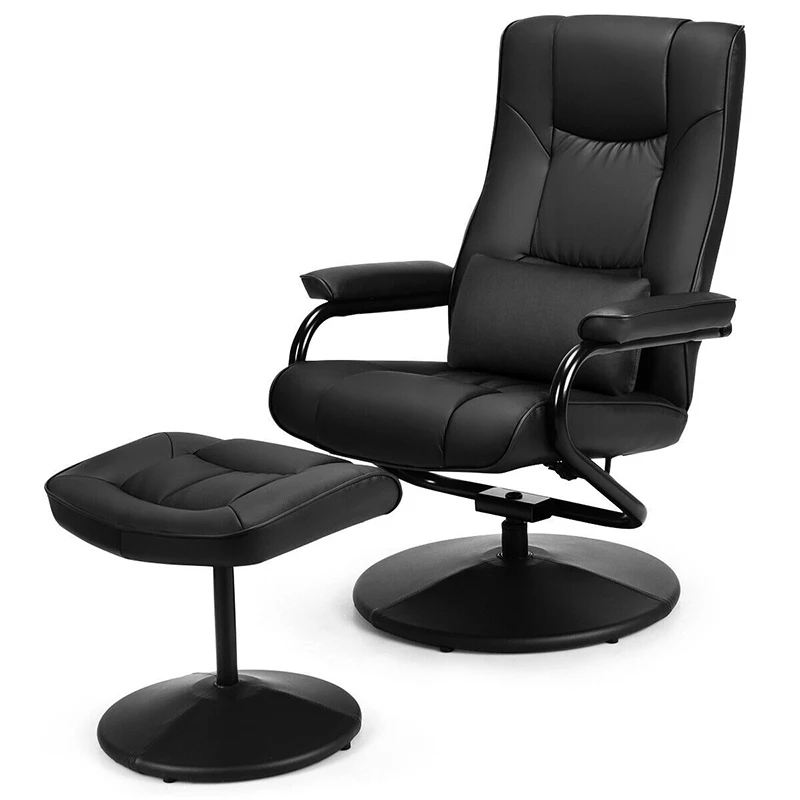 PU Leather Recliner Chair Swivel Armchair Lounge USB Lumbar Support Living Roon Chair with 360 Degree Swivel Seat Chair Set
PU Leather Recliner Chair Swivel Armchair Lounge USB Lumbar Support Living Roon Chair with 360 Degree Swivel Seat Chair Set