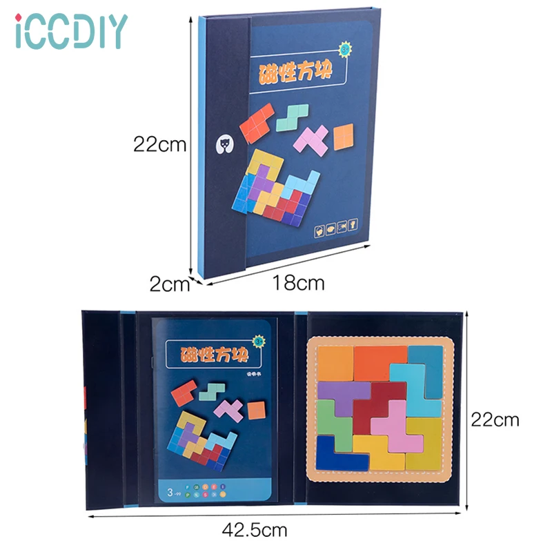 Wooden Puzzle Magnetic 3D Tetris Puzzle Jigsaw Tangram Game Educational Games For Kids Wooden Toys Gifts For Children
Wooden Puzzle Magnetic 3D Tetris Puzzle Jigsaw Tangram Game Educational Games For Kids Wooden Toys Gifts For Children