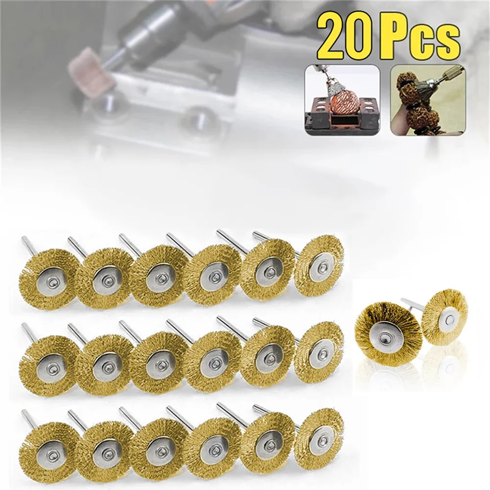 20pcs Wire Brushes 22mm Diameter 3.17mm Mandrel Diameter For Drill Grinder Polishing Set
20pcs Wire Brushes 22mm Diameter 3.17mm Mandrel Diameter For Drill Grinder Polishing Set