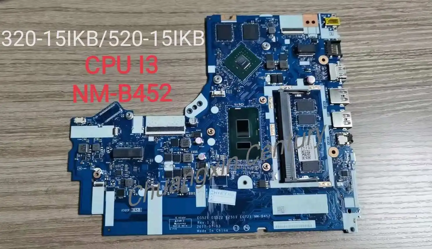 Для Lenovo 320 15IKB 520 материнская плата с процессором i3 4 Гб EG521 EG522 EZ511 EG721 NM B452 100%