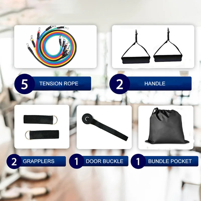 11Pcs/Set Resistance Bands Pull Rope Fitness Exercises Fitness Rubber Tubes Yoga Stretch Training Home Gym Workout Elastic Pedal
11Pcs/Set Resistance Bands Pull Rope Fitness Exercises Fitness Rubber Tubes Yoga Stretch Training Home Gym Workout Elastic Pedal
