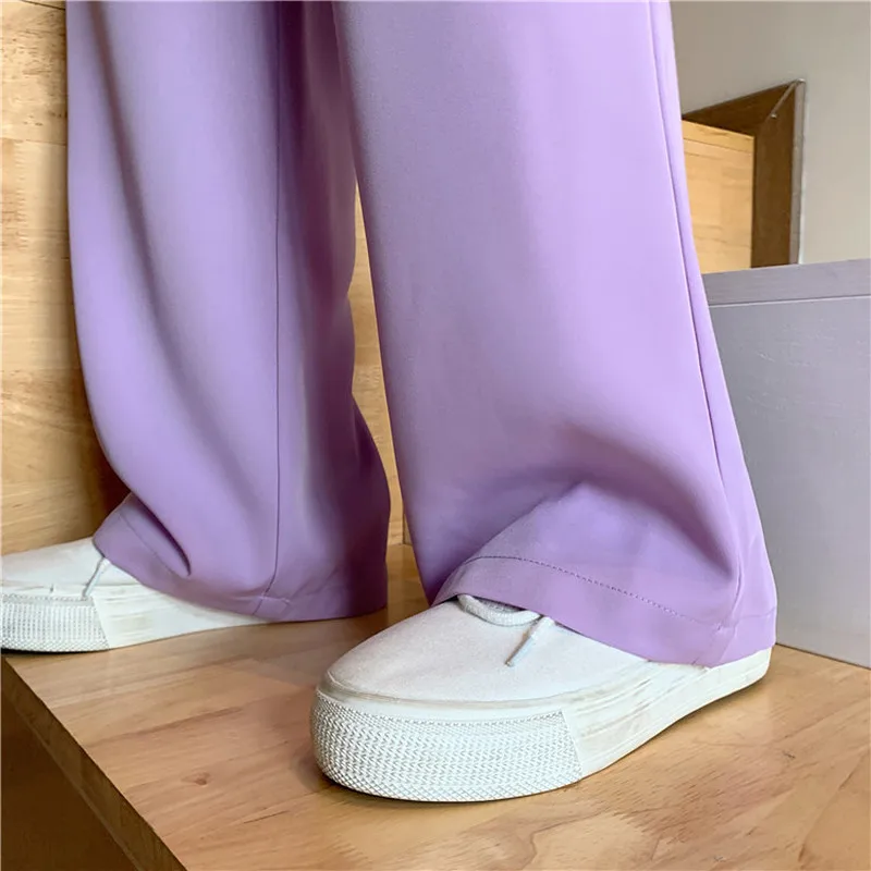 Women Casual Suit Pants Solid High Waist Slim All-match Full-length Trousers High Quality Thin Button Streetwear Ulzzang Simple
Women Casual Suit Pants Solid High Waist Slim All-match Full-length Trousers High Quality Thin Button Streetwear Ulzzang Simple