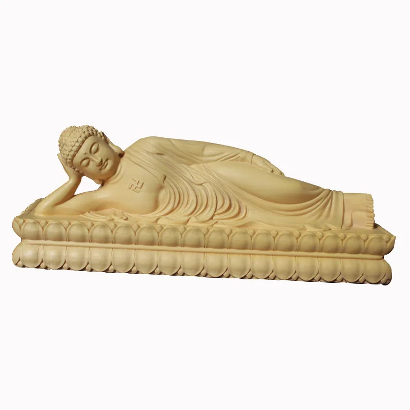 Wood Carving Sakyamuni Sleeping Buddha Statue Solid Wood Art Carving Home Living Room, Room Office Feng Shui Statues
Wood Carving Sakyamuni Sleeping Buddha Statue Solid Wood Art Carving Home Living Room, Room Office Feng Shui Statues