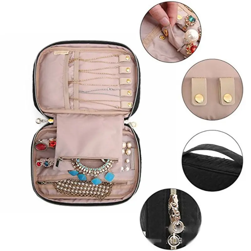 Travel Portable Travel Jewelry Organizer Case Storage Box for Necklace Earrings Rings Bracelets
Travel Portable Travel Jewelry Organizer Case Storage Box for Necklace Earrings Rings Bracelets