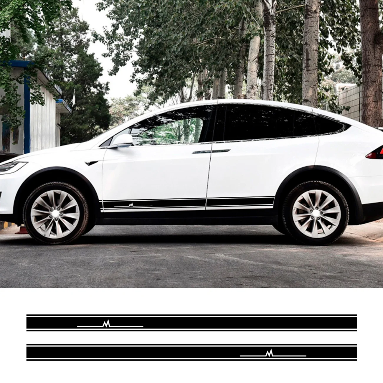 2pcs Car Stickers Door Side Skirt Stripes Auto Decor Decals for Tesla Model S X 3 Car Styling Trim Accessories
2pcs Car Stickers Door Side Skirt Stripes Auto Decor Decals for Tesla Model S X 3 Car Styling Trim Accessories