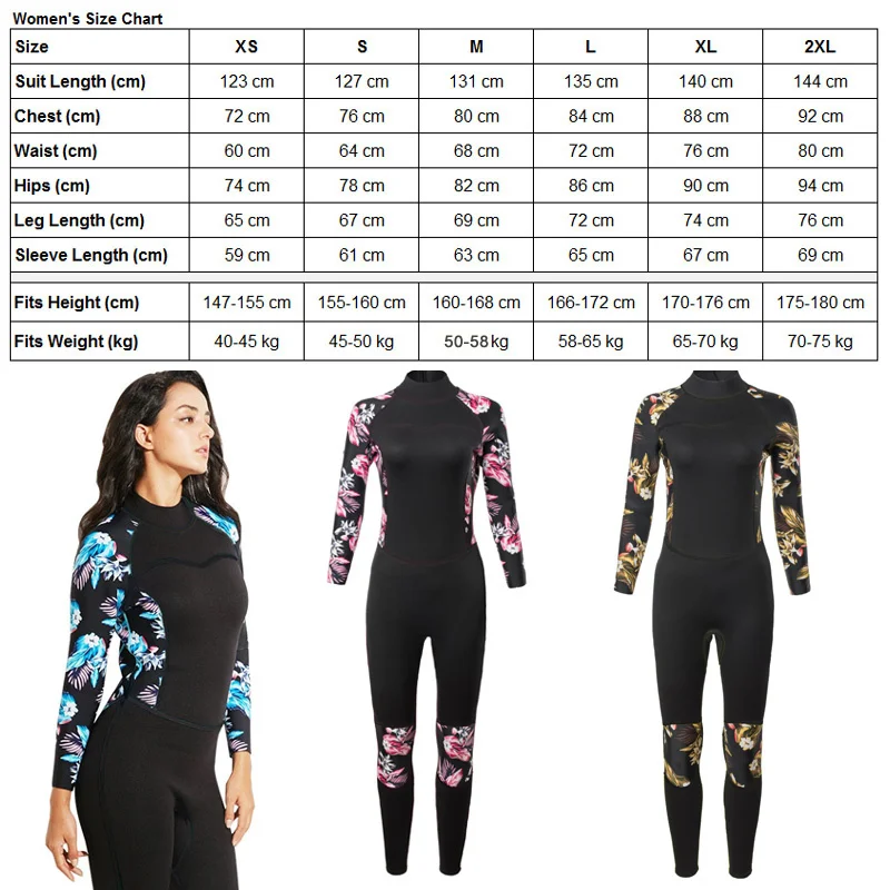 Women's 2mm Neoprene Fullsuit Wetsuit Surfing Scuba Diving Snorkeling Swimming Suit Long Sleeve Wet Suit Back Zip Full Body
Women's 2mm Neoprene Fullsuit Wetsuit Surfing Scuba Diving Snorkeling Swimming Suit Long Sleeve Wet Suit Back Zip Full Body