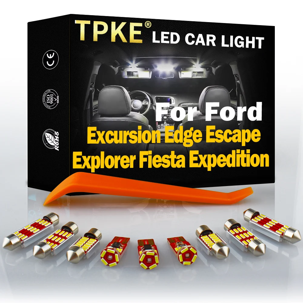 Canbus LED Interior Light Kit For Ford Excursion Edge Escape Explorer Fiesta Expedition Map Trunk Dome Lamp Car Accessories
Canbus LED Interior Light Kit For Ford Excursion Edge Escape Explorer Fiesta Expedition Map Trunk Dome Lamp Car Accessories