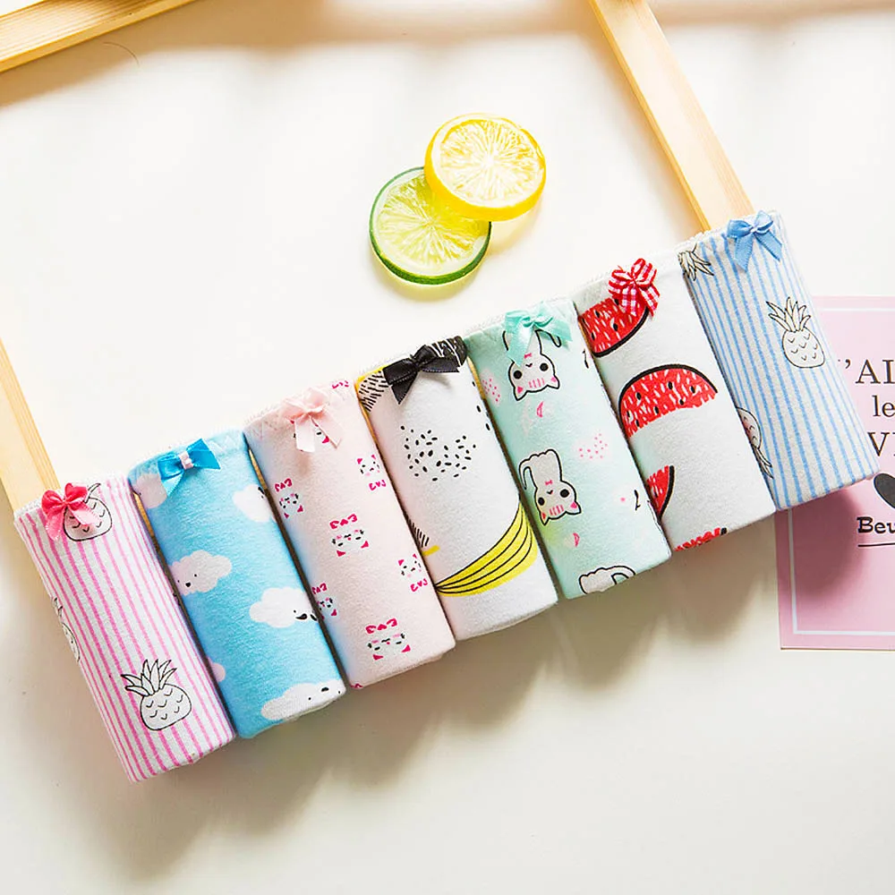 Трусы женские хлопковые с заниженной талией, 7 шт./партия 
Трусы женские хлопковые с заниженной талией, 7 шт./партия