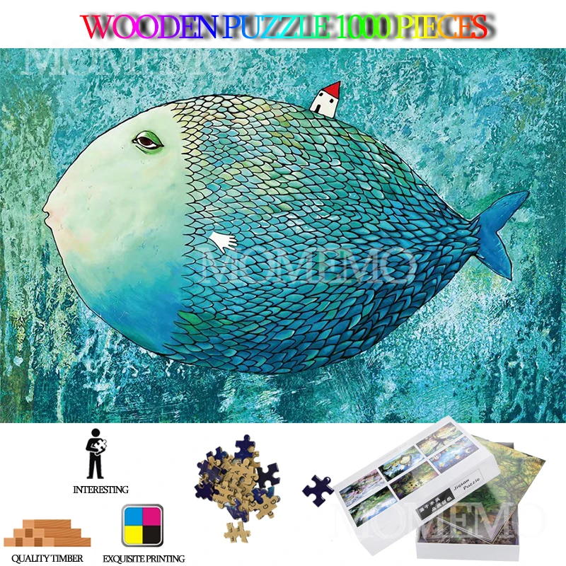 Big Fish 1000 Pieces Wooden Jigsaw Puzzles for Adults Wooden Puzzle Toys 1000 Pieces DIY High Definition Puzzles Games Toys
Big Fish 1000 Pieces Wooden Jigsaw Puzzles for Adults Wooden Puzzle Toys 1000 Pieces DIY High Definition Puzzles Games Toys