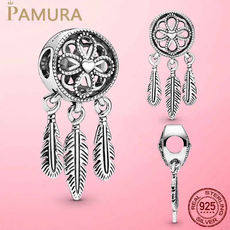 Hot Sale 925 Sterling Silver Spiritual Dreamcatcher Charm Feather Beads fit Original Pandora Bracelet Silver 925 Jewelry
Hot Sale 925 Sterling Silver Spiritual Dreamcatcher Charm Feather Beads fit Original Pandora Bracelet Silver 925 Jewelry