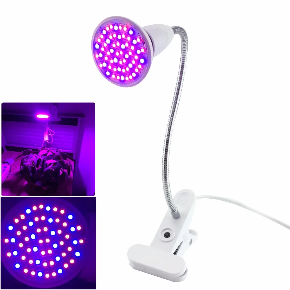 60 led Plant Grow light lamp 5W E27 growing lights bulb clip holder for hydroponics flower bloom vegetable indoor green house
60 led Plant Grow light lamp 5W E27 growing lights bulb clip holder for hydroponics flower bloom vegetable indoor green house