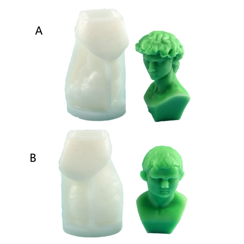 

Western Portrait David Ornaments Epoxy Resin Mold Aromatherapy Plaster Soap Silicone Mould DIY Crafts Decorations Mold