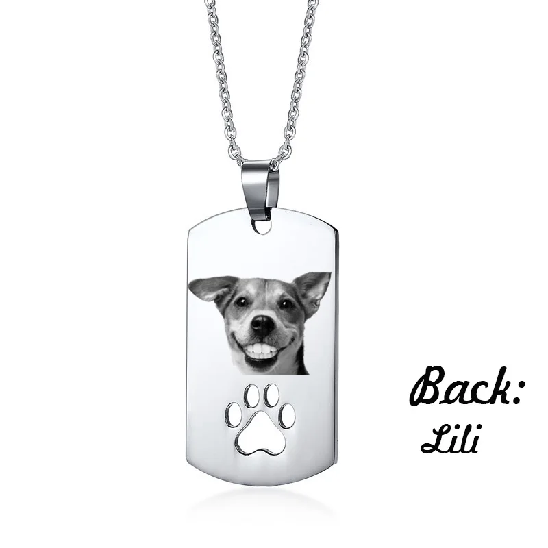 Customized Stainless Steel Blank Pendant Silver Pet Dog And Cat Photo Necklace Personalized Animal Jewelry
Customized Stainless Steel Blank Pendant Silver Pet Dog And Cat Photo Necklace Personalized Animal Jewelry