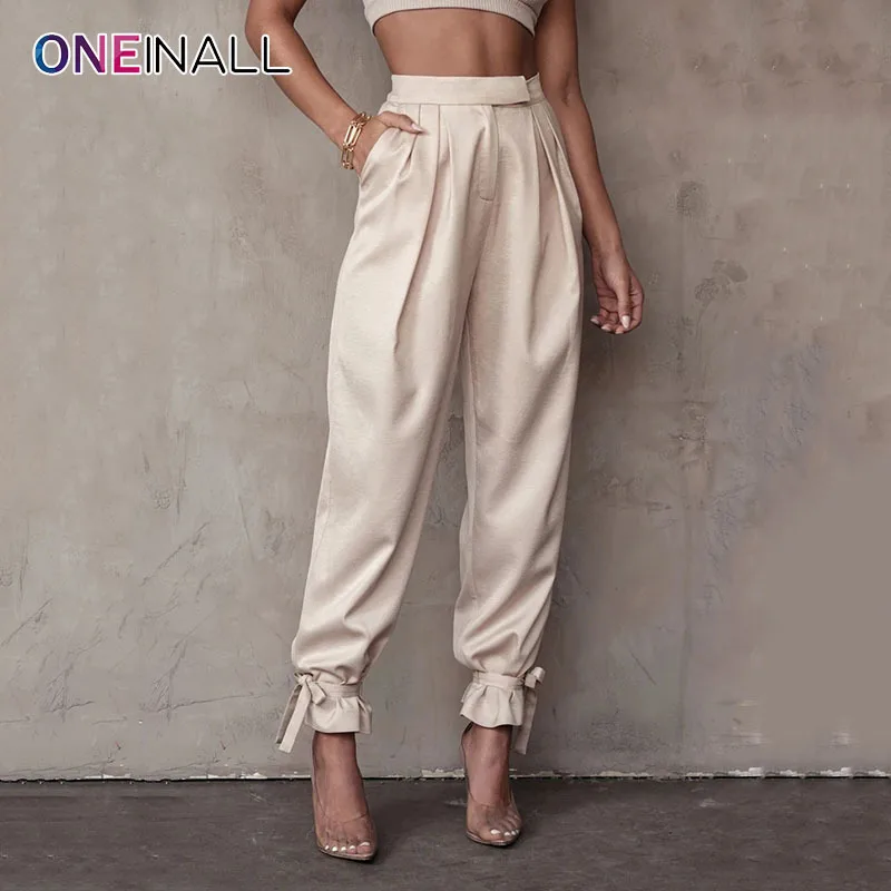 ONEINALL Casual Pant For Women Pleated High Waist Slim Tunic Mid Solid Minimalist Pants Female Fashion Summer Clothing 2021 Tide
ONEINALL Casual Pant For Women Pleated High Waist Slim Tunic Mid Solid Minimalist Pants Female Fashion Summer Clothing 2021 Tide