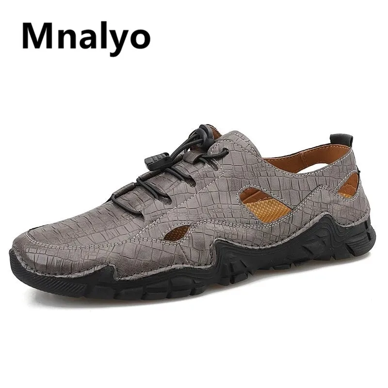 2021 Summer New Men's Sandals Handmade Leather Beach Sandals Fashion Lightweight Casual Slippers Outdoor Non-slip Wading Shoes
2021 Summer New Men's Sandals Handmade Leather Beach Sandals Fashion Lightweight Casual Slippers Outdoor Non-slip Wading Shoes