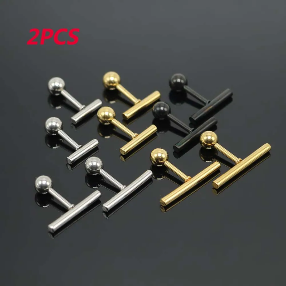 2pc Stainless Steel Minimalist Bar Stud Earrings Surgical Steel Ear Pin Helix Piercing Earring Female Barbell Earring Accessorie 
2pc Stainless Steel Minimalist Bar Stud Earrings Surgical Steel Ear Pin Helix Piercing Earring Female Barbell Earring Accessorie