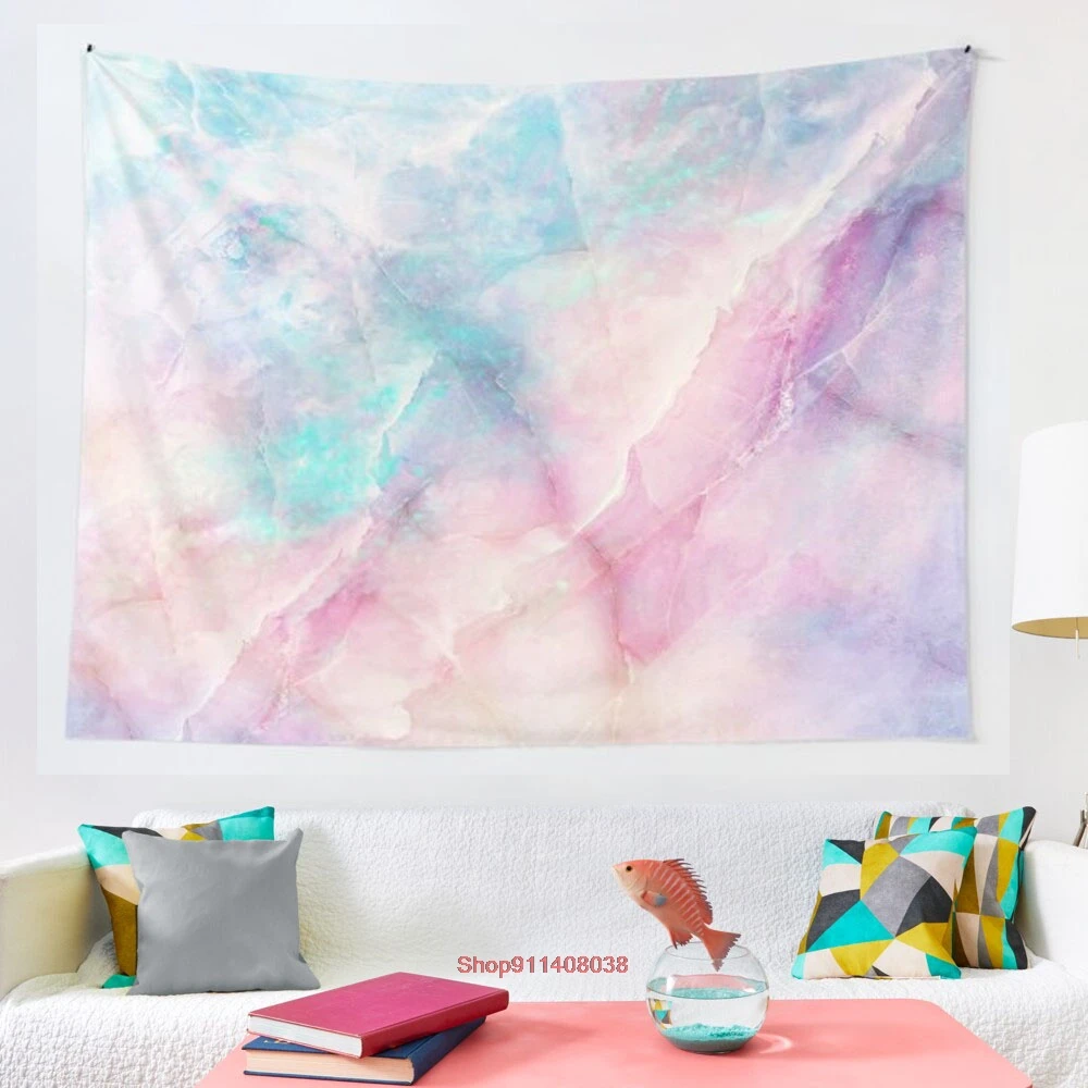 

Iridescent Marble tapestry Art Tapestry Ins Tapestry Household Bedside Decoration Cloth Hanging Tapiz