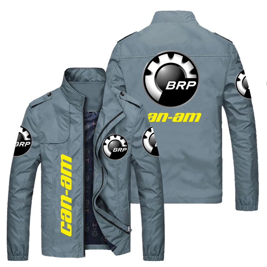 

Весна-Осень 2022, мужские куртки Brp Can-am, куртка на молнии с принтом логотипа, трендовая куртка-бомбер, Мужская ветровка, мотоциклетная гоночная...