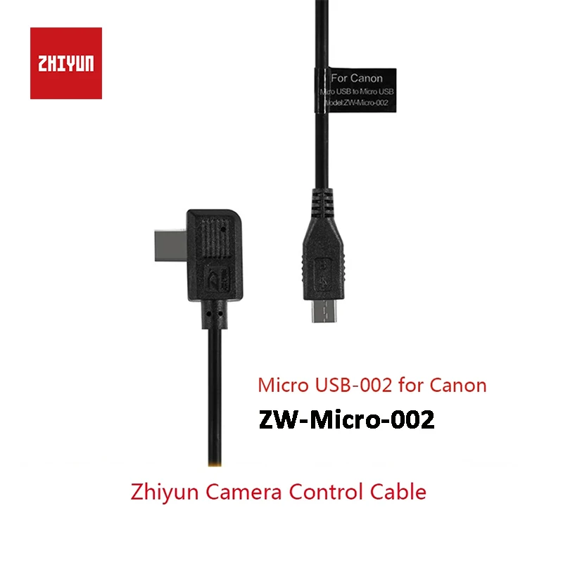 ZHIYUN Официальный кабель управления камерой Micro USB к Micro USB кабель ZW-Micro-002 аксессуары для Canon 5D4
ZHIYUN Официальный кабель управления камерой Micro USB к Micro USB кабель ZW-Micro-002 аксессуары для Canon 5D4