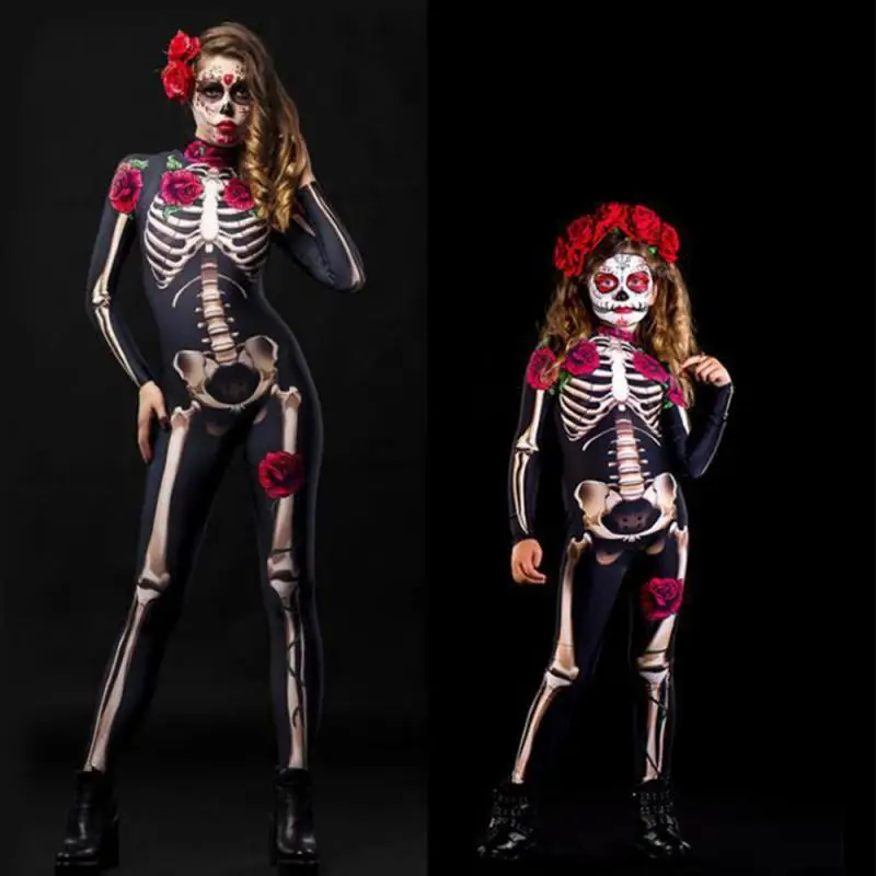 Kids Girl Adult Halloween Sexy Devil Jumpsuit Carnival Party Day of The Dead Sexy Women Scary Ghost Costume Rose Skeleton
Kids Girl Adult Halloween Sexy Devil Jumpsuit Carnival Party Day of The Dead Sexy Women Scary Ghost Costume Rose Skeleton