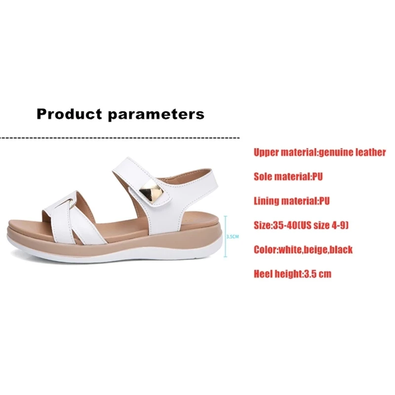 Women Female Ladies Mother Genuine Leather Shoes Sandals Flats Soft Hook Loop Korean Bling Summer Beach Size 35-40
Women Female Ladies Mother Genuine Leather Shoes Sandals Flats Soft Hook Loop Korean Bling Summer Beach Size 35-40