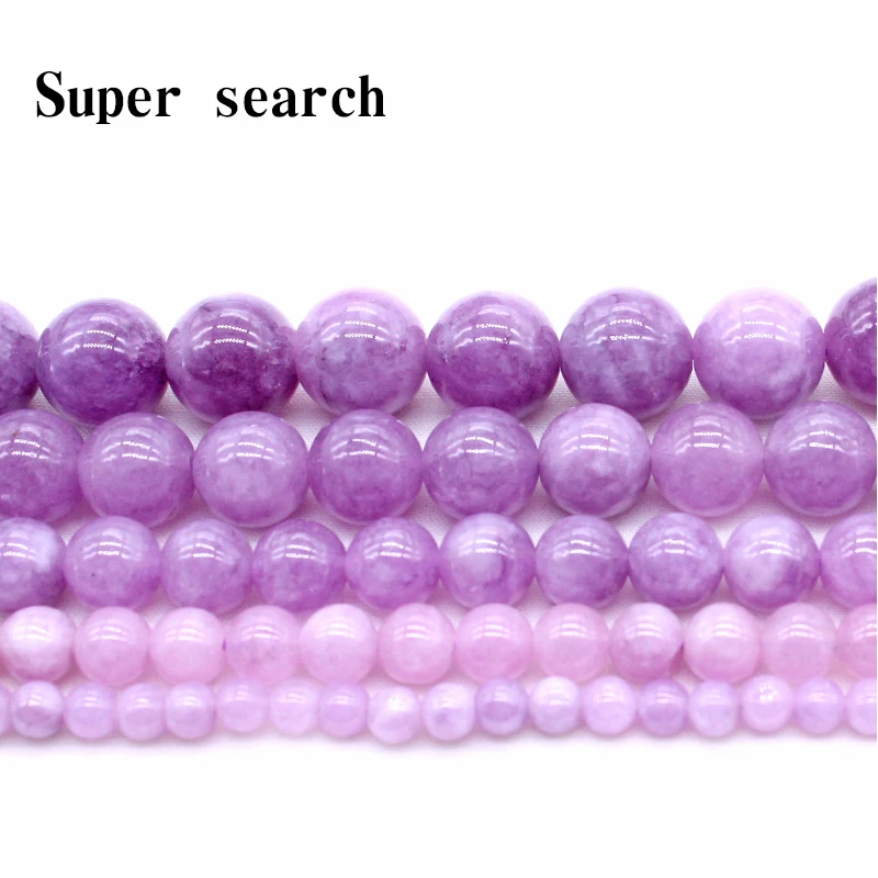 Natural Purple Chalcedony Stone Beads Round Loose Spacer Beads Strand/Inch 6/8/10/12mm For Jewelry Making DIY Bracelets Necklace
Natural Purple Chalcedony Stone Beads Round Loose Spacer Beads Strand/Inch 6/8/10/12mm For Jewelry Making DIY Bracelets Necklace