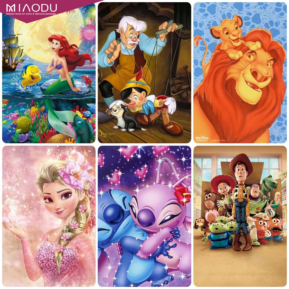 5D Diy Diamond Painting Disney Cartoon Characters Pinocchio Lion King Stitch Elsa Embroidery Cross Stitch Home Decor Mosaic Gift
5D Diy Diamond Painting Disney Cartoon Characters Pinocchio Lion King Stitch Elsa Embroidery Cross Stitch Home Decor Mosaic Gift