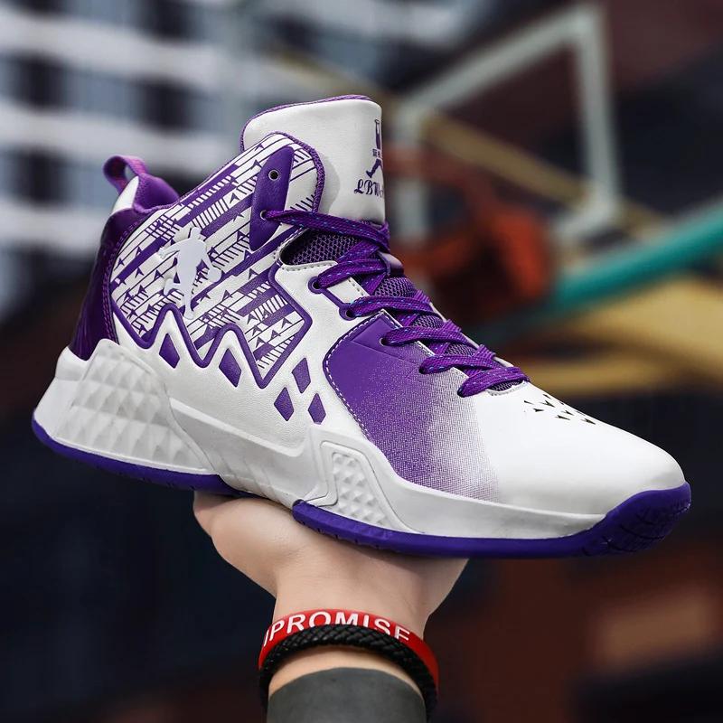High quality Outdoor Men Basketball Shoes Thick Sole Non-slip High-top Sneakers Men Resistant Cushioning Sports Shoes Unisex
High quality Outdoor Men Basketball Shoes Thick Sole Non-slip High-top Sneakers Men Resistant Cushioning Sports Shoes Unisex