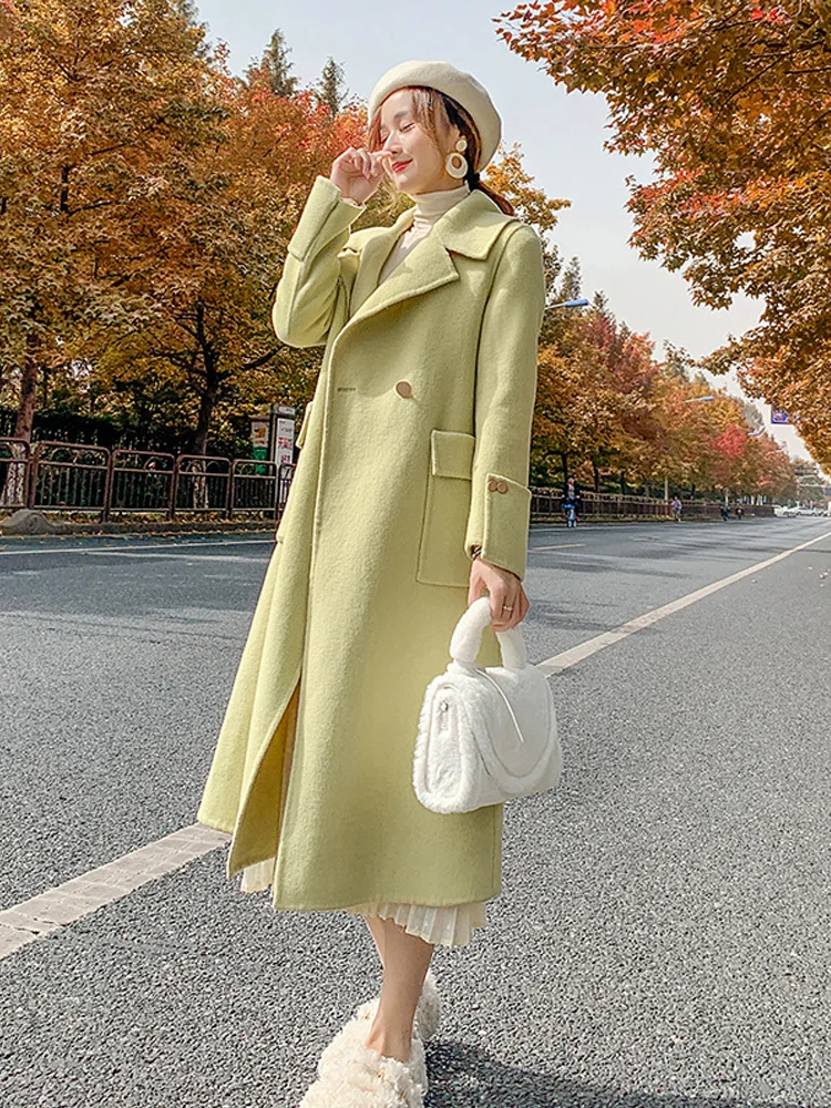 New double-sided cashmere coat in autumn and winter 2021 women's popular medium and long temperament small fragrant wool coat
New double-sided cashmere coat in autumn and winter 2021 women's popular medium and long temperament small fragrant wool coat