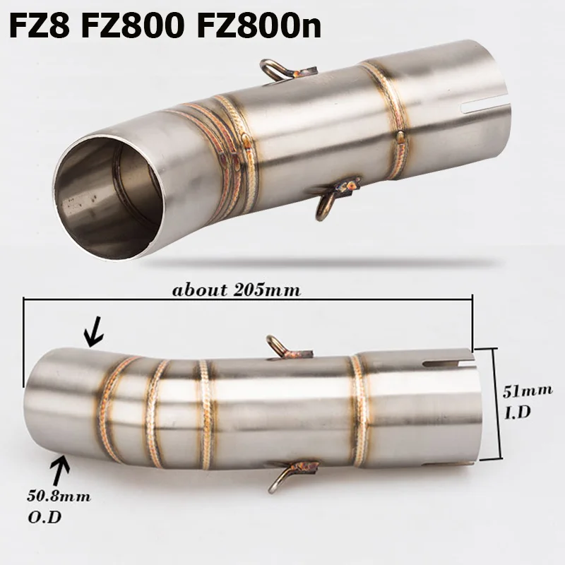 Соединительная труба для глушителя из нержавеющей стали Fazer FZ8/FZ 8 FZ8N FZ8S/F Z8 S |