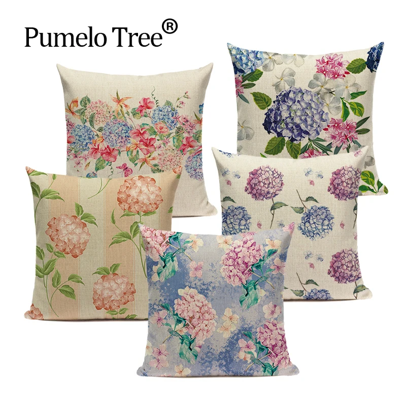 1 Piece Of Floral Pattern Cushion Cover Decorative Pillowcase Household Cushion Cover Hydrangea Print Pillowcase Funda Cojines
1 Piece Of Floral Pattern Cushion Cover Decorative Pillowcase Household Cushion Cover Hydrangea Print Pillowcase Funda Cojines