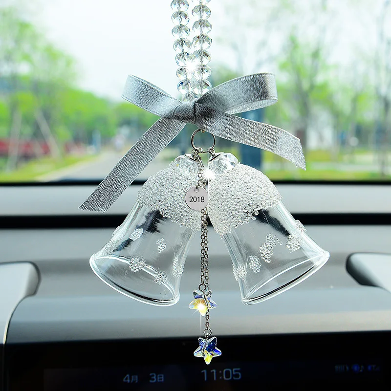 2019 New Glass Christmas Bell Pattern Wind Chime Japanese Home Garden Hanging Decor DIY Gift | Дом и сад