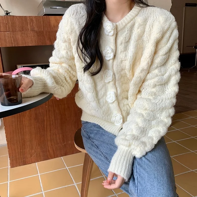 Koijizayoi Women Solid Sweet Cardigan Lady Chic Korean Sweater Kardigan Long Sleeves Single Breasted Outwear Tops Dropshipping
Koijizayoi Women Solid Sweet Cardigan Lady Chic Korean Sweater Kardigan Long Sleeves Single Breasted Outwear Tops Dropshipping