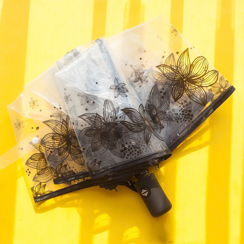 Clear Rain Umbrella Students Travel Compact Folding Windproof Style Women Men Fully Automatic Transparent Umbrella
Clear Rain Umbrella Students Travel Compact Folding Windproof Style Women Men Fully Automatic Transparent Umbrella