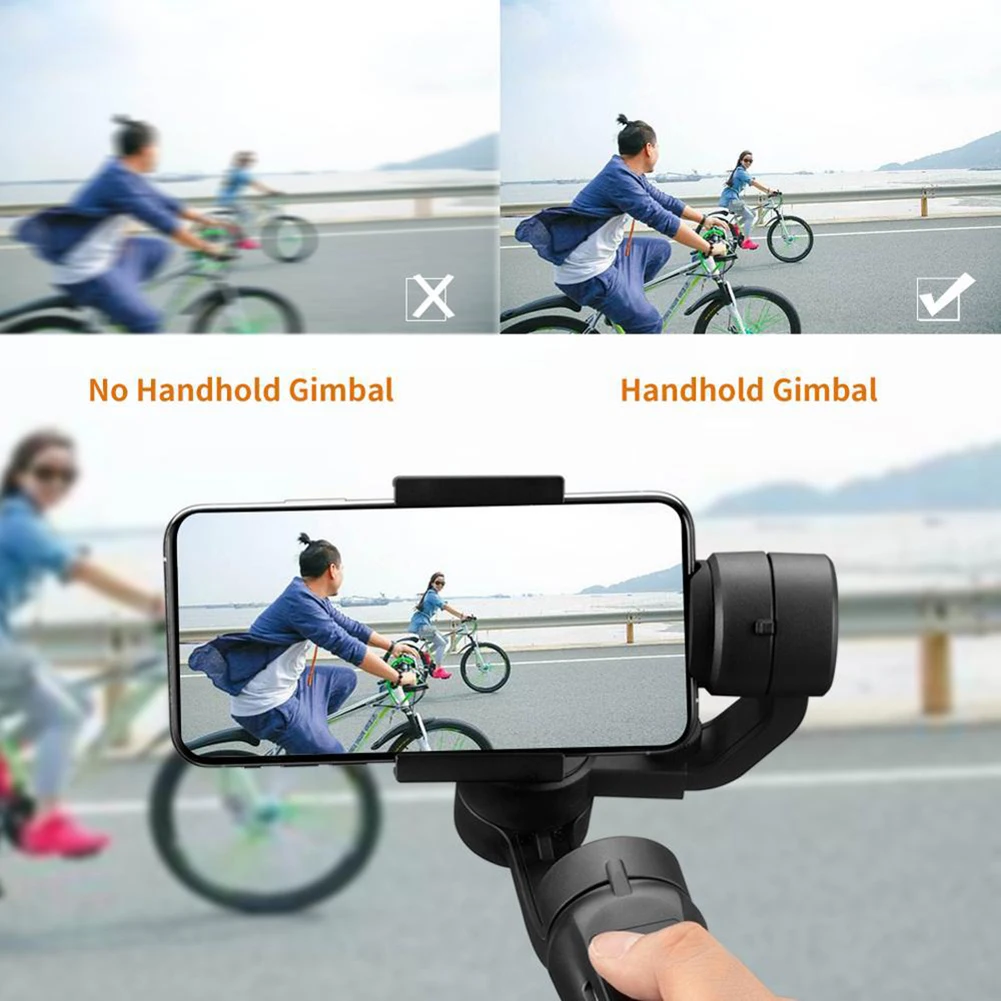 Portable 3-Axis Handheld Selfie Stick Durable ABS Gimbal Stabilizer Stable Adjustable For Mobile Phone 291x 120x50 MM EM88
Portable 3-Axis Handheld Selfie Stick Durable ABS Gimbal Stabilizer Stable Adjustable For Mobile Phone 291x 120x50 MM EM88