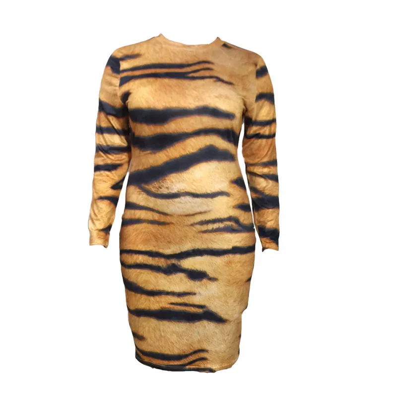 Plus Size Summer Dress 2021 Women's Leopard Print Tiger Hot Sale Printed Long Sleeve Dress African Dresses For Women 6XL
Plus Size Summer Dress 2021 Women's Leopard Print Tiger Hot Sale Printed Long Sleeve Dress African Dresses For Women 6XL