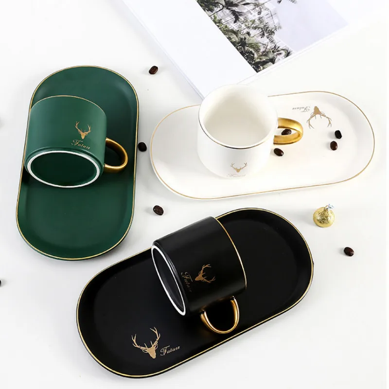 Nordic Coffee Cups Saucers Ceramic Tea Cup Coffee Mug with Spoon Tray Handmade Milk Mugs Set Afternoon Breakfast Milk Cup Set
Nordic Coffee Cups Saucers Ceramic Tea Cup Coffee Mug with Spoon Tray Handmade Milk Mugs Set Afternoon Breakfast Milk Cup Set