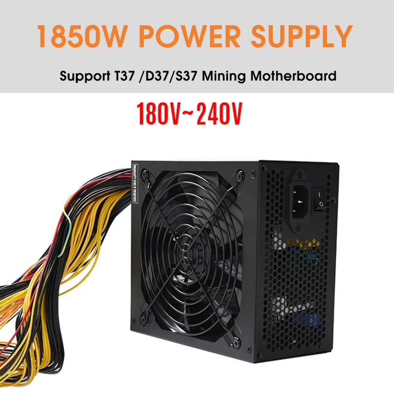 Блок питания майнинг mining rig power supply добывающая установка ATX 1850 Вт для биткоинов