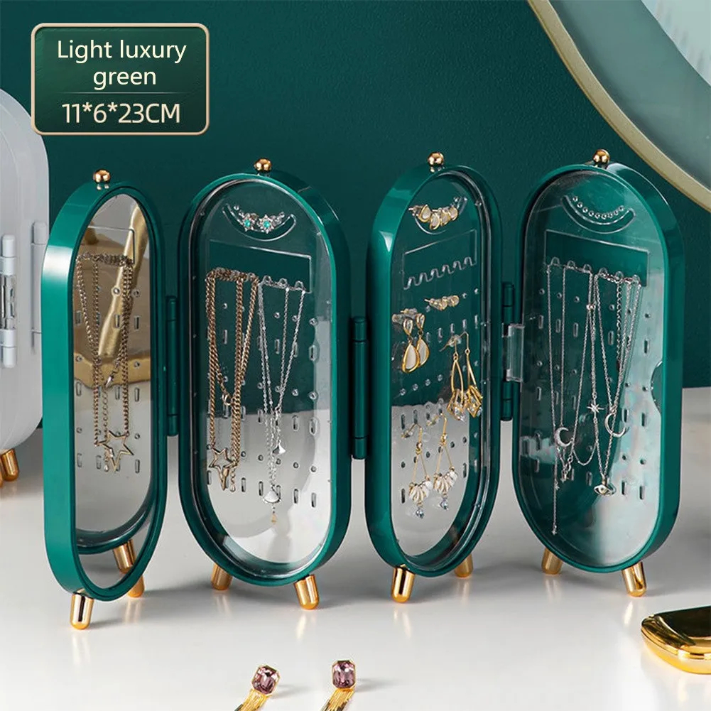 Jewelry Organizer Portable Necklace Earrings Rings Jewelry Box Packaging Plastic Box 4 Doors Storage
Jewelry Organizer Portable Necklace Earrings Rings Jewelry Box Packaging Plastic Box 4 Doors Storage