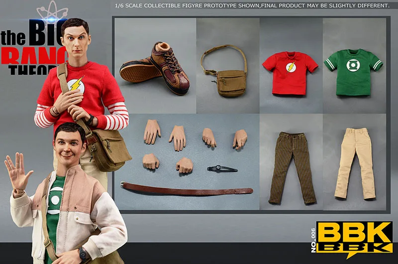 1/6 Sheldon Lee Cooper Figure Model BBK BBK06 Genius Scientist 12 Male Soldier Action Body with 2 Head Sculpts for Collection
1/6 Sheldon Lee Cooper Figure Model BBK BBK06 Genius Scientist 12 Male Soldier Action Body with 2 Head Sculpts for Collection