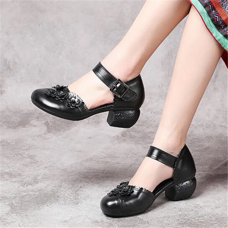 Hot 2020 New Summer Classic Retro Flowers Women Sandals Breathable Genuine Leather Sandals Comfort Non-slip High Heel Sandals
Hot 2020 New Summer Classic Retro Flowers Women Sandals Breathable Genuine Leather Sandals Comfort Non-slip High Heel Sandals