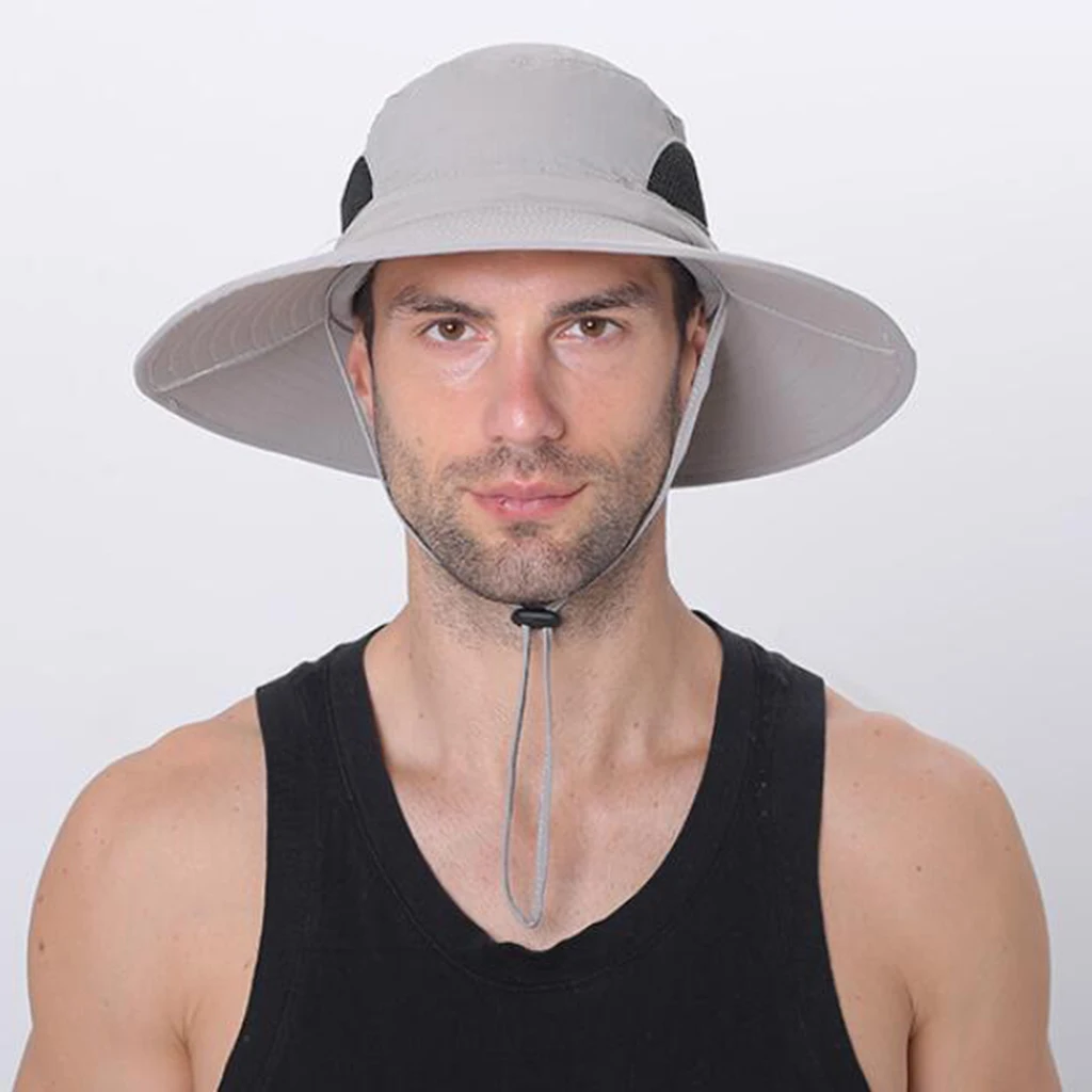 Wide Brim Sun Hat for Men Summer UV Protection Beach Hat Foldable Fishing Hat with Adjustable Chin Strap and Breathable Mesh
Wide Brim Sun Hat for Men Summer UV Protection Beach Hat Foldable Fishing Hat with Adjustable Chin Strap and Breathable Mesh