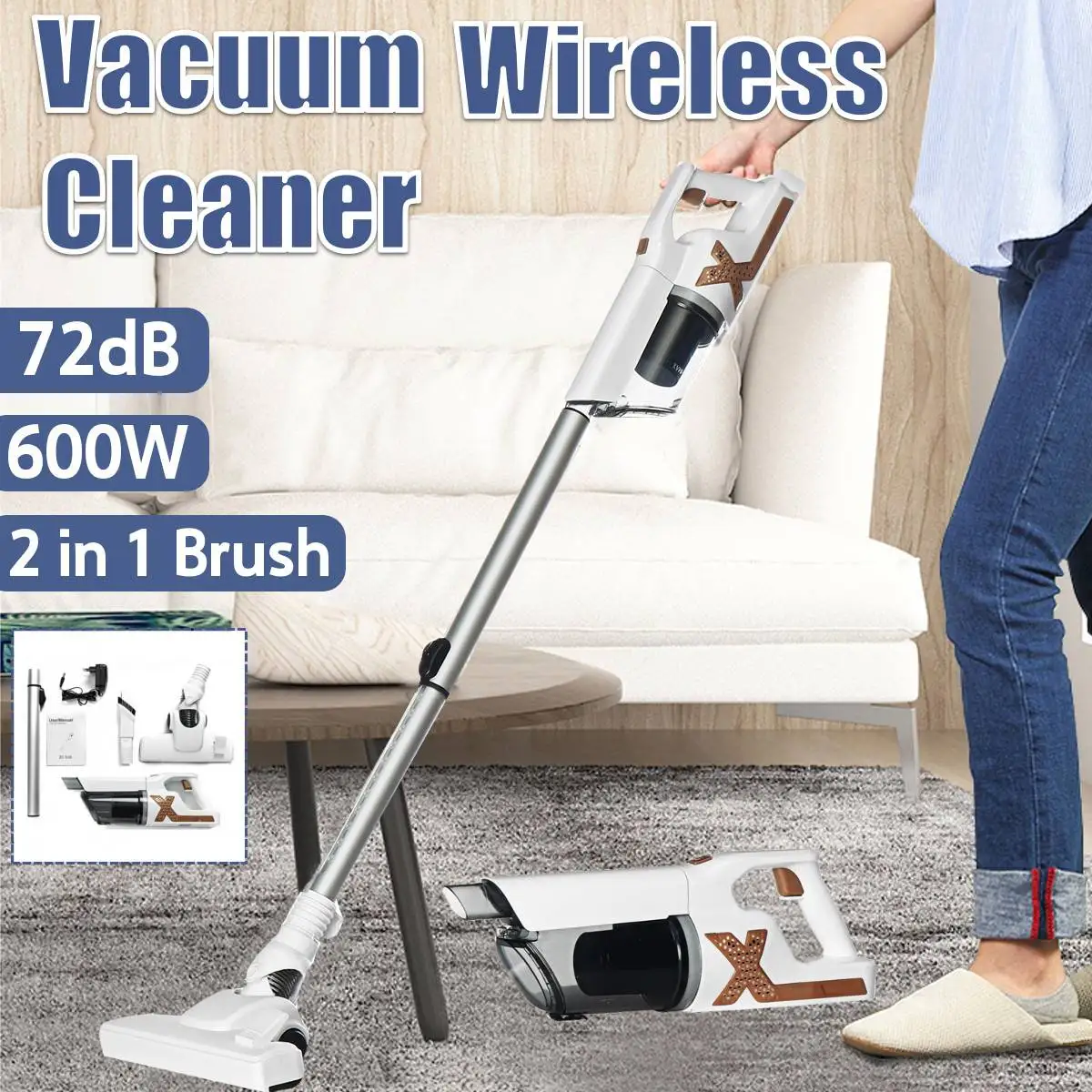 14000PA Handheld Wireless Vacuum Cleaner Household Powerful Suction Dust Collector Cleaning Sweep Equipment For Home Car 600W
14000PA Handheld Wireless Vacuum Cleaner Household Powerful Suction Dust Collector Cleaning Sweep Equipment For Home Car 600W