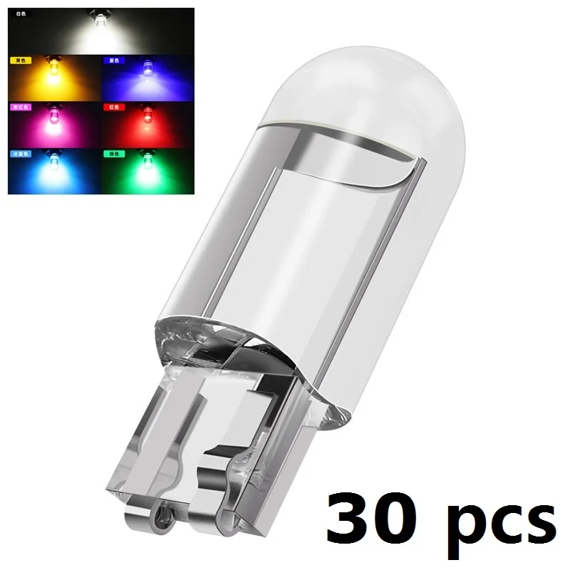 30pcs Car LED T10 W5W COB Reading Dome Lamp Marker Light Wedge Lights License Plate Bulbs 168 194 192 DC 12V White Red
30pcs Car LED T10 W5W COB Reading Dome Lamp Marker Light Wedge Lights License Plate Bulbs 168 194 192 DC 12V White Red